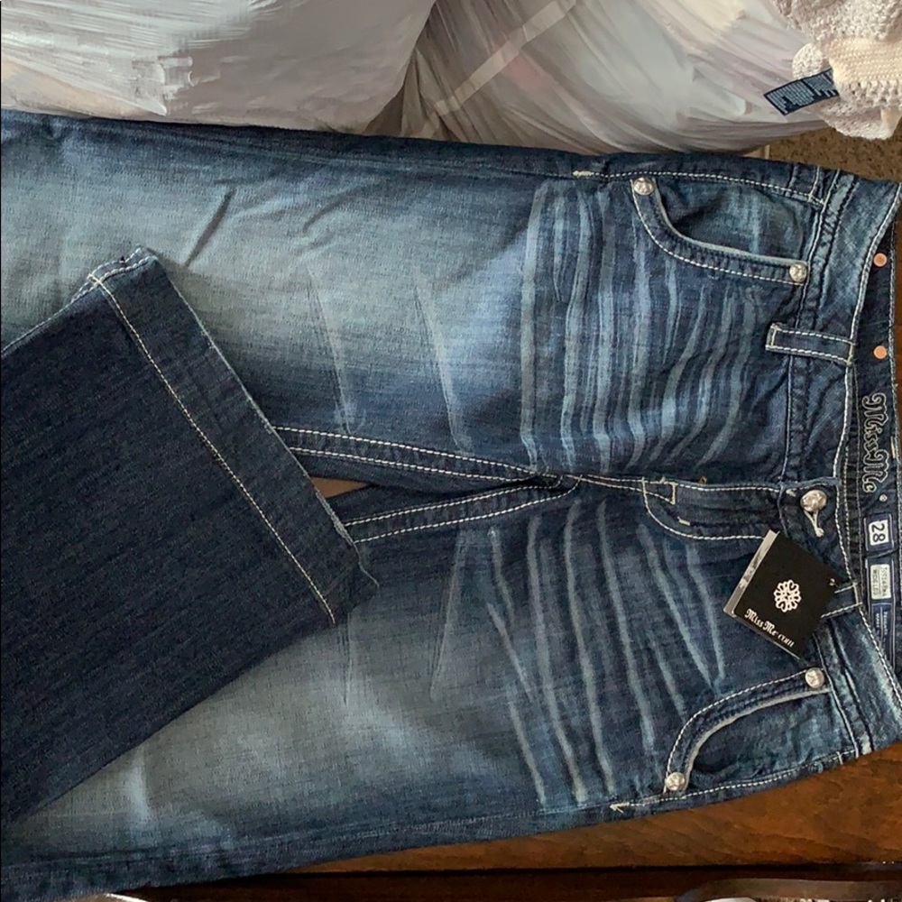 Miss me wide leg jeans never worn with tag